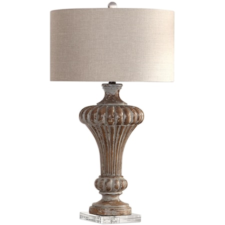 Treneece Aged Pecan Lamp